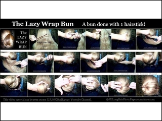 The lazy wrap bun
