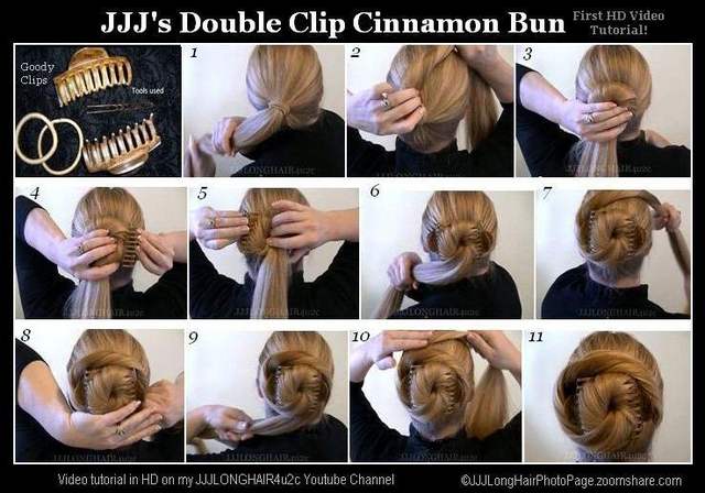 double clip cinnamon bun